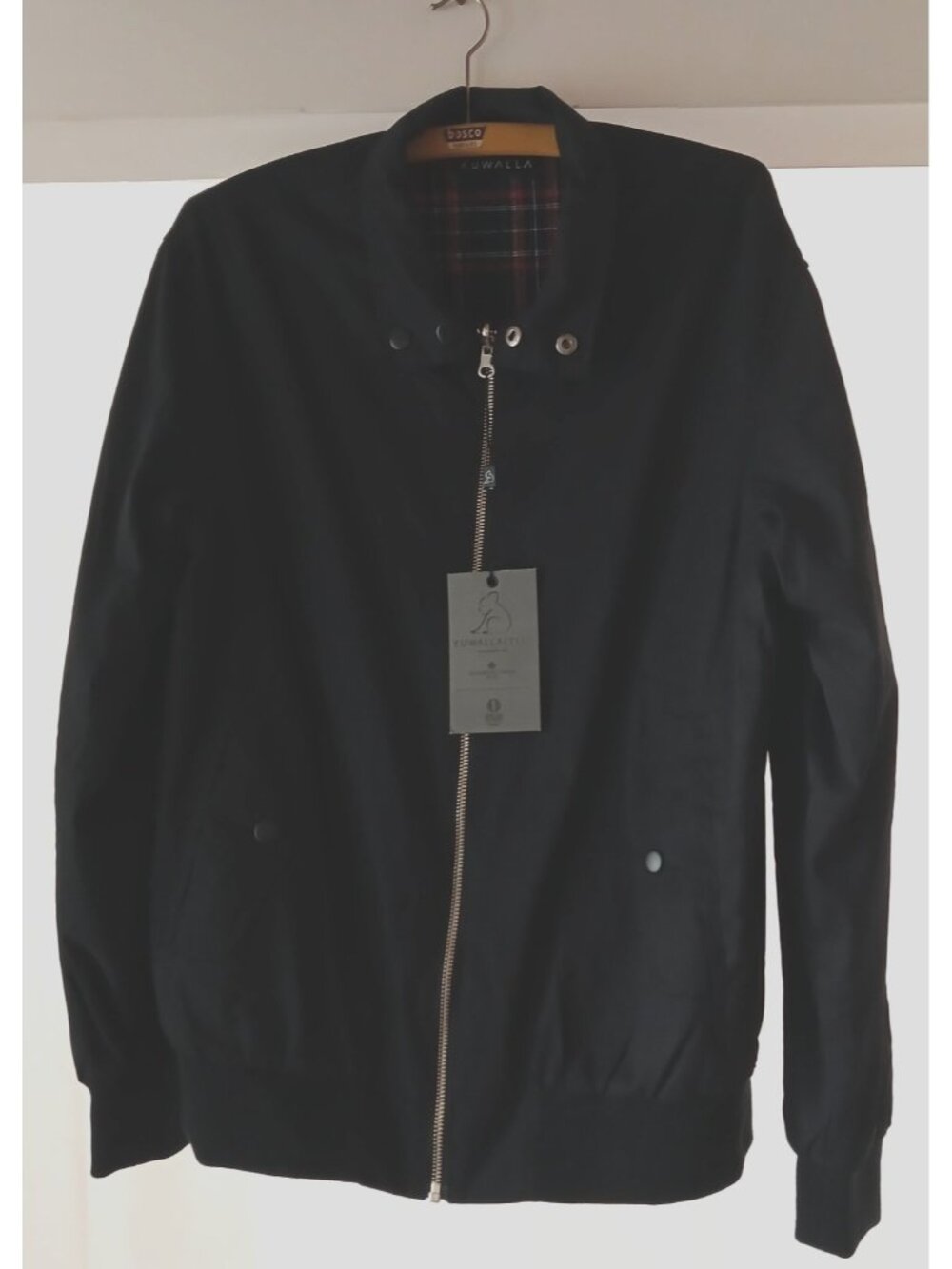Kuwalla Tee Reversible Harrington Black Jacket Zip Up NEW